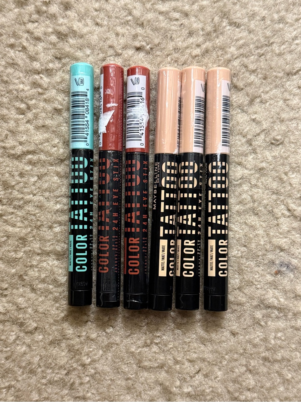 Maybelline New York Color Tattoo 24 Eye Stix (Bundle of 6)
